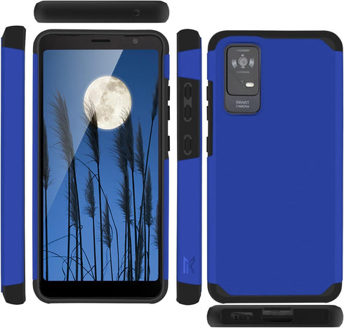 TJS Compatible for TCL ION X Case, TCL ION V Case, TCL 40 Z Case, Dual Layer Hybrid (Magnetic Mount Friendly) Shockproof Drop Protection Cover Imp...