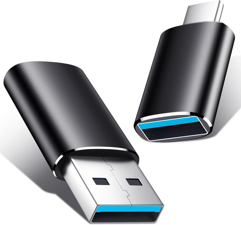 Temdan USB to USB C Adapter 2 Pack,?Type C Female to A Male Charger Converter?&?USB C Male to USB Female? for Apple Watch Ultra 8 9,iPhone 15 Pro ...