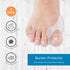 NatraCure Gel Big Toe Bunion Guards & Toe Spreaders (2 Pieces) - Pain Relief for Crooked, Overlapping Toes, Pressure, Protector, Corrector, Shield...