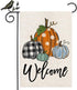 Fall Welcome Garden Flag 12.5 x 18 Inch, Pumpkins Double Sided Small Decorative Flag for Outside Yard Lawn Outdoor Decoration GB057-12...