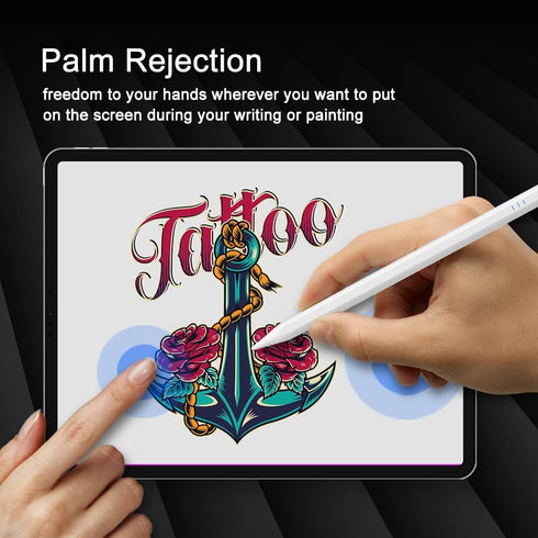 Stylus Pen with Palm Rejection,for Full Apple iPads(2018-to-Date) iPad Pro11/12.9"/13",iPad 6-10thGen,iPad Mini 5-7thGen,iPad Air3-6thGen for Writ...