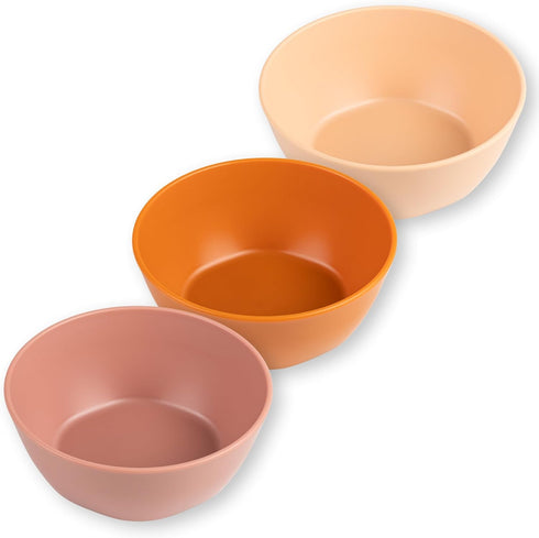 Tiny Twinkle Tableware 3 Pack Dish Set- BPA-Free Cups, Plates and Bowls Sets For Kids and Toddlers - Polypropylene Plastic Dinnerware Set (Sand, C...