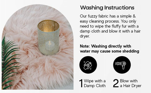 FabricLA Shaggy Faux Fur Square - 10" X 10" Inches Pre-Cut - Use Fake Fur Fabric for DIY, Craft Fur Decoration, Fashion Accessory, Gnome, Hobby - ...
