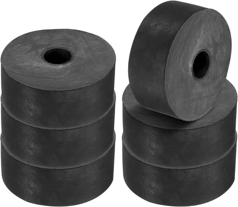 PATIKIL Multi Purpose Rubber Spacer, 6 Pcs 2"OD 0.47"ID 0.8"Thickness Neoprene Round Anti-Vibration Isolation Pads Isolator Rubber Bushings Spacer...