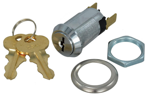 Jameco ValuePro Round SPST Off-ON Keylock Switch Key 2341...