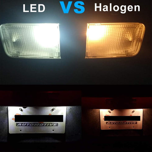 Serundo Auto BA9S Led Car Bulb BA9 1895 1891 53 57 Led Car Bulb, 2SMD 3030Chips 6000K White 47830 64111 3893 LED Car Bulb for Car Interior Dome Ma...