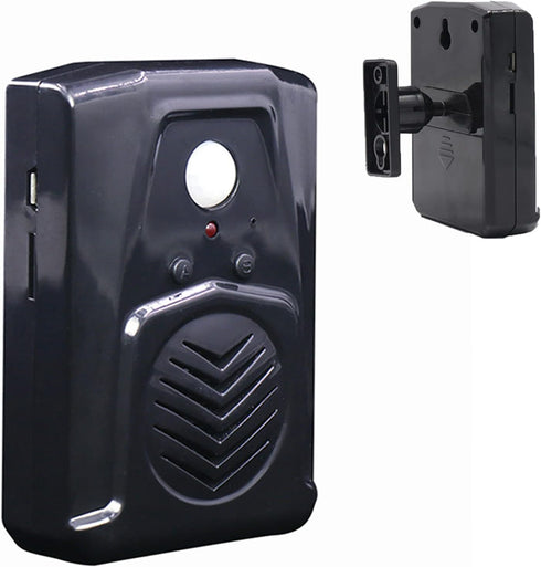 PIR Motion Sensor Activated Sound Player Speaker with USB Cable, Download Your own MP3 Audio Files to Play Speech, Music or Sound Effects (Black)...