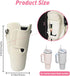 Water Bottle Holder with Strap Pouch and Handle fits for Stanley 40 oz Tumbler, Water Bottle Carrier Bag with 4.9FT Strap, Bottle Pouch for for Hi...