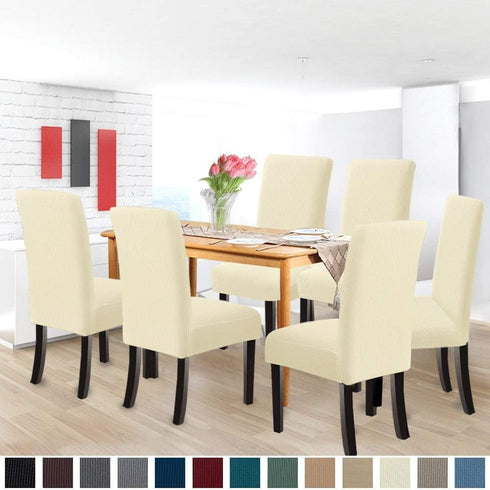GoodtoU Chair Covers for Dining Room 4 Pack, Stretch Parson/Dining Chair Slipcover Removable Washable Chair Protector for Home/Restaurant/Banquet,...