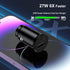 Car Charger, USB car charger fast charging Adapter with 2 Pack Cable 6ft,PD/QC 3.0 type c car charger, Black...