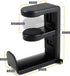Headphone Holder Under Desk, Gaming Headset Headphone Hook Hanger Hook, Headphone Stand with 360-Degree Adjustable Rotating Arm Clamp- Built in Ca...