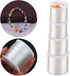 4 Roll 328 FT Clear Elastic Beading Threads, AIFUDA Stretchy Crystal Bracelet String Cords Crystal Rope for DIY Bracelet Beading Jewelry Making (0...