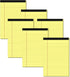 Yellow Note Pads 5x8 Small Legal Pads College Ruled Notepad for Office 6 Pack Yellow Writing Pads 5x8 Narrow Ruled Paper Pads 25 Lines 80 GSM Pape...