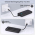 Portable Charger with Built-in Cables, Ultra Slim 13800mAh PD 3.0A USB-C Power Bank, LCD Display Battery Pack Compatible with iPhone 15/15 Plus/15...