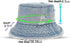 Distressed Denim Bucket Hat Ripped Frayed Edge Sun Hat for Women Men...