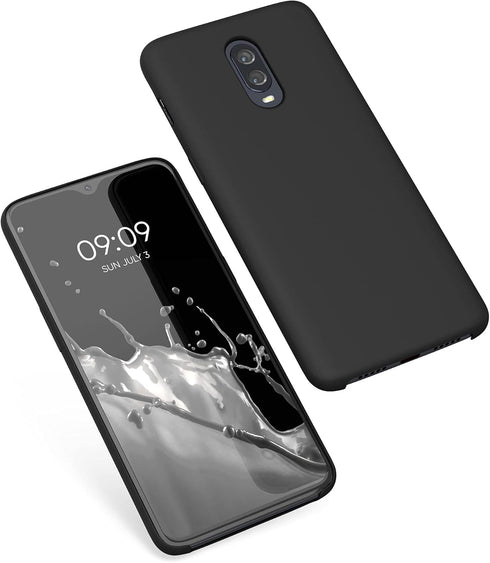 kwmobile Case Compatible with OnePlus 6T Case - TPU Silicone Phone Cover with Soft Finish - Black...