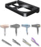 Wall Mount for Blow Dryer Hair Dryer Holder Compatible with Flat Iron Holder Wall Mount for Hair Tool Storage Organizer Straightener Holder Rack (...