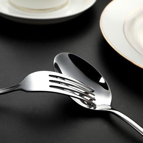 WYT Teaspoons Set of 8, Stainless Steel Silverware Dessert Spoon, Coffee Spoon, Mirrored Finish, Dishwasher Safe, 6.7 Inches...