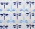 Japanese Traditional Towel Tenugui Small Pattern?Blue-Dragonfly...