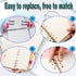 2 PCS A6 Clear Soft PVC Notebook Cover, Refillable Paper PVC Binder, Loose Leaf Personal Planner Binder (2 Transparent)...