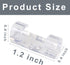 120Pcs Self Adhesive Transparent Cable Clips Wire Holder Sticky Heavy Duty Cable Clips Tidy and Organizer Drop Cord Management for TV PC Laptop Et...