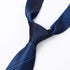 Men's Blue Black Gradient Striped Necktie 2.75 Inches Ties for Men + Gift Box...