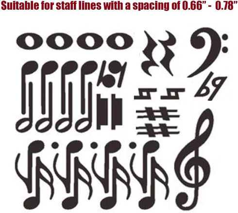 Music Theme Magnetic Music Note Symbol for Whiteboard for Teacher, Education (SET A)...