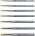 ZEM Brush Mfg Deluxe Stencil Artist Paint Brush Set 7 pcs Sizes 2 4 6 8 10 12 14...