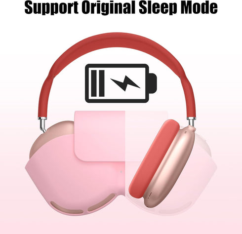 iMangoo Smart Case for Apple Headphones Airpods Max Cover, Soft TPU Protective Anti-Scratch Portable Travel Carrying Bag Support Sleep Mode Replac...