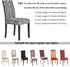HZDHCLH Chair Covers for Dining Room Set of 4,Stretch Spandex Parsons Chair Slipcovers,Washable Anti-dust Chair Seat Covers for Kitchen,Wedding,Pa...
