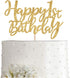 Gold Glitter Happy 1st birthday cake topper, Gold 1 years old birthday party decorations, girl or boy birthday cake toppers...