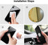 Replacement Metal Plates Set for Magnetic Car Mount, Wall, Phone Holder. 16 Large Silver Iron Discs Without Holes for Magnets. 3M Adhesive Thin St...