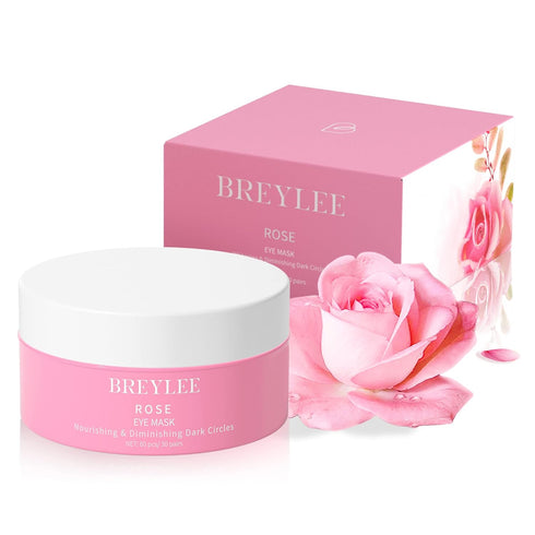 BREYLEE Rose Eye Mask– 60 Pcs - Eye Treatment Mask, Under Eye Bags Treatment, Under Eye Masks for Puffy Eyes, Anti-Aging,Anti-Wrinkle and Fine Lin...