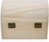 Plain Unfinished Wood Box, Unpainted Wooden Jewelry Box DIY Craft Storage Treasure Chest Toy Case...