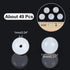 CHGCRAFT 8mm 49Pcs Natural Selenite Beads Stands Round Loose Beads Necklace Bead Loop for Jewelry Making, 1Strand 15.7inch, White...