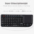 Mini Keyboard, 2.4GHz Keyboard with Touchpad, US Layout, Portable Handheld Rechargeable Keyboard...