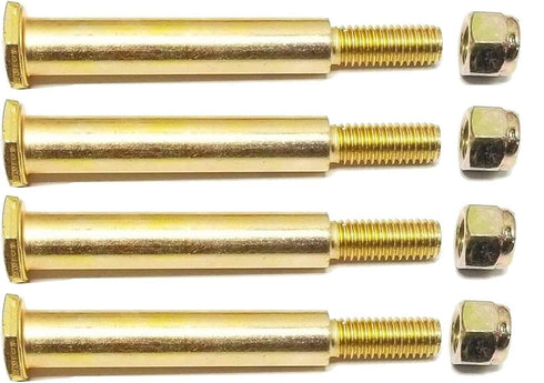 4 Pack Wheel Bolts and Lock Nuts 193406 Fits Cub Cadet Craftsman Husqvarna Replaces 532193406 193406 137644 184219 532137644 738-3056 938-3056 739...