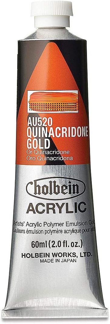 Holbein Heavy Body Artist Acrylic 60ml Quinacridone Gold...