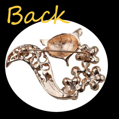 Vintage crystal rhinestones fox brooch women girl fashion personality jewelry Lapel Pin Safety Pin...