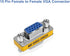 ENUODA VGA Coupler 2 Pack VGA SVGA Connector 15 Pin Female to Female Mini Gender Changer Adapter...