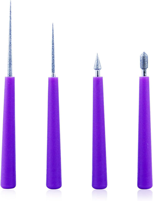 4PCS Bead Reamer, Diamond Tipped Bead Reamer Tool for Jewelry Making, Jewelry Making Tools...