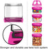 BeneLabel Stackable Food Storage Containers for Formula Travel Container for Storing Milk, Protein Powder, Snacks, Travel Items, BPA Free(Red, 31o...
