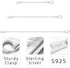 925 Sterling Silver Necklace Extender Sterling Silver Necklace Chain Extenders for Necklaces 2", 3", 4" Inches...