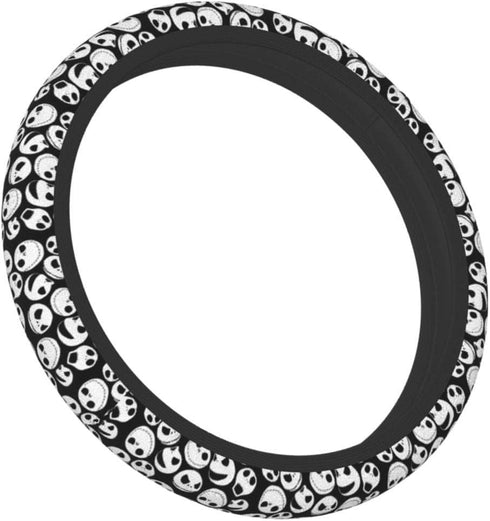 Jack Skellington Elastic Steering Wheel Cover, Made of Top Grade Neoprene, Durable, Anti Slip and Anti Abrasion...