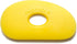 Mudtools Polymer Rib Yellow Size 0 Soft - Kidney Shape - Ceramics, Pottery, Clay - Y0...