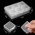 Blulu 12 Pieces Plastic Clear Storage Box Organizer with snap-tight closure latch Mini small Storage Containers Cases with Hinged Lid Hobby Modula...