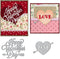 Valentine Love Heart Metal Cutting Dies, Words Die Cuts with Sentiment for Card Making Valentine's Day DIY Scrapbooking and Photo Album Card Craft...