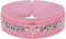 paloli Women Pink Leather Choker Necklace, Punk Gothic Black Fluffy Name Letters Collar Leash Neck Jewelry...