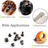 ALLOYMSYY 110 Sets Black Chicago Leather Fasteners Leather Rivets Kit for Shoe/Belt Repair/Fabric Rivets...