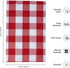 Encasa Homes Anti-Odour Kitchen Dish Towels, 28"x18" (4 Pc Set) Highly Absorbent, Tea Towels for Cleaning & Quick Drying, Cotton Buffalo Red Check...